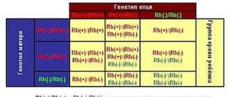 анализ групп крови системы резус-фактор