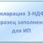 Декларация 3-НДФЛ: образец заполнения для ИП на ОСНО
