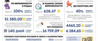 Nuances of registration and calculation of payments from maternity leave to maternity leave