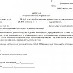 образец заявления об отказе от иска