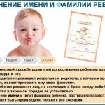 Статья 59 СК РФ. Изменение имени и фамилии ребенка