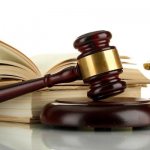 Judge&#39;s gavel, books and scales