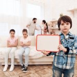 A child from a large family&#39;s parents get divorced