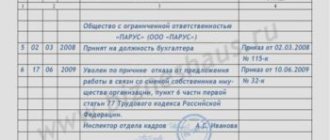 Dismissal of a convicted employee entry in the labor record