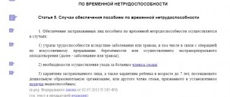 Extract from Article 5 of Federal Law-255